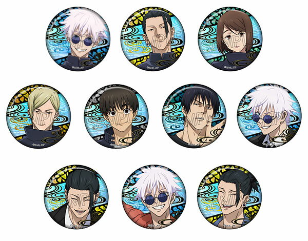 呪術廻戦 螺鈿風シリーズ 缶バッジ Vol.1 10個入りBOX[ツインクル]《発売済・在庫品》