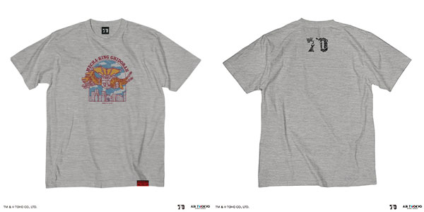 ゴジラ 70周年記念 平成・VSシリーズ シーンイラストTシャツ 2(メカキングギドラ) オートミール XXL[AI..