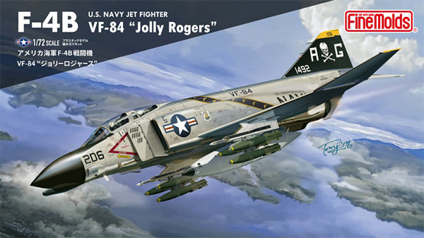 1/72 ジェット機 アメリカ海軍 F-4B 戦闘機 VF-84 “ジョリーロジャース” プラモデル[ファインモールド]《03月予約》