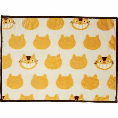 となりのトトロ マイヤーひざ掛け ネコバスシルエット（再販）[丸眞]《発売済・在庫品》