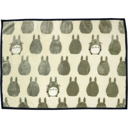 となりのトトロ マイヤーひざ掛け 大トトロシルエット（再販）[丸眞]《発売済・在庫品》