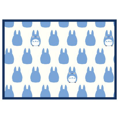 となりのトトロ マイヤーひざ掛け 中トトロシルエット（再販）[丸眞]《発売済・在庫品》