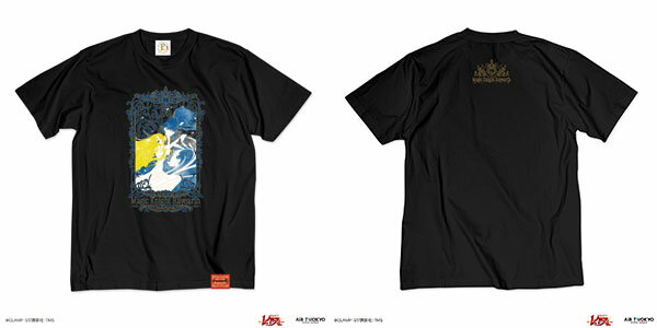 TVアニメ『魔法騎士レイアース』第1弾 デコラティブTシャツ(エメロード＆ザガート) ブラック XXL[AIR TWOKYO]《発売済・在庫品》
