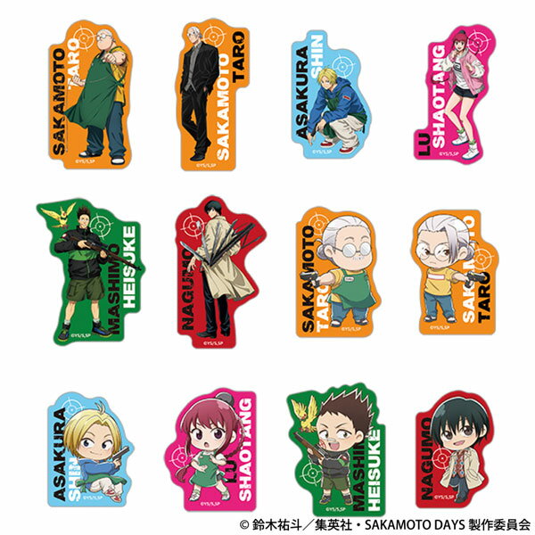 SAKAMOTO DAYS トレーディングダイカットステッカー 12個入りBOX[ムービック]《発売済・在庫品》