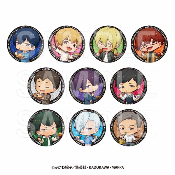 TVアニメ『忘却バッテリー』×肉汁餃子のダンダダン トレーディングミニキャラグリッター缶バッジ 10個入りBOX[イーディス]《発売済・在庫品》