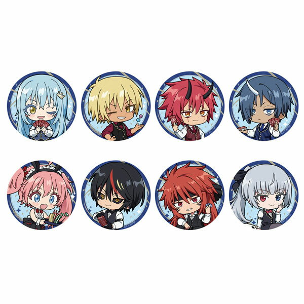 転生したらスライムだった件 トレーディング缶バッジBOX(カジノ) 8個入りBOX[カーテン魂]《発売済・在庫品》