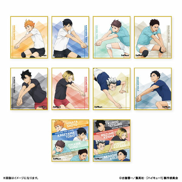 ハイキュー！！ トレーディングミニ色紙 〜レシーブ〜 10個入りBOX[カルチュア・エンタテインメント]《発売済・在庫品》