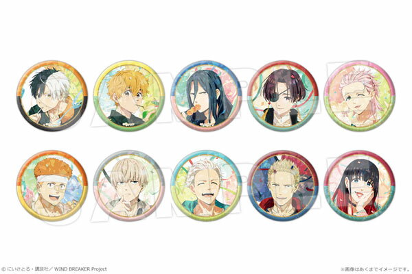 TVアニメ『WIND BREAKER』 トレーディングホログラム缶バッジ 10個入りBOX[カナリア]《発売済・在庫品》