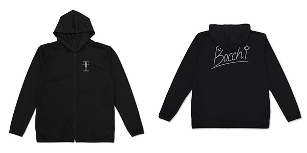 アニメ「ぼっち・ざ・ろっく！」 ぼっちちゃんのサイン 薄手ドライパーカー/BLACK-L[コスパ]《発売済・在庫品》