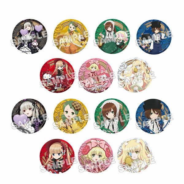 ローゼンメイデン×サンリオキャラクターズ トレーディング缶バッジ 14個入りBOX[TBSグロウディア]《発売済・在庫品》