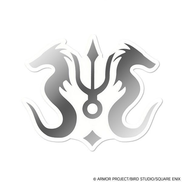 ドラゴンクエストVII Reimagined メタリックダイカットステッカー マール・デ・ドラゴーンのエンブレム..