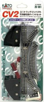20-891 ユニトラックコンパクト 交換線電動ポイントセット（再販）[KATO]《発売済・在庫品》