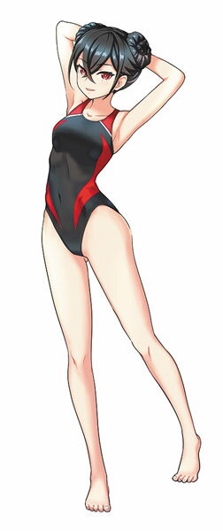 1/12 12たまごガールズ コレクション No.50 “ハク リンファ”(水着) 未塗装レジン製フィギュア[ハセガワ]《01月予約》(3)