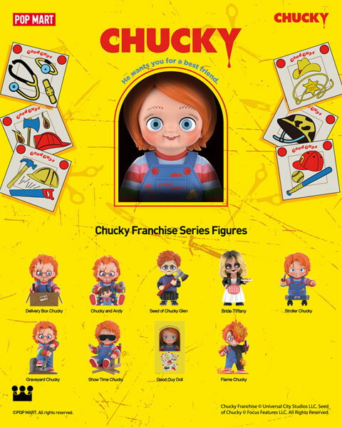 チャッキー フランチャイズ シリーズ 9個入りBOX[POPMART]《在庫切れ》のサムネイル