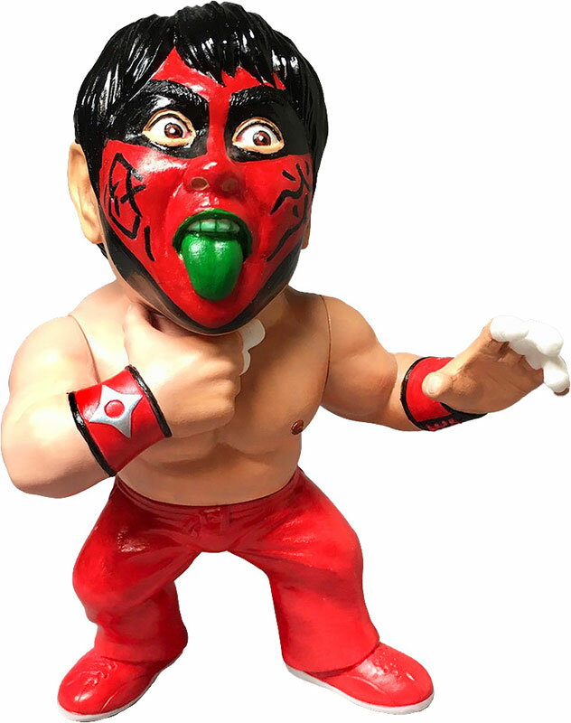 16d ソフビコレクション016 レジェンドマスターズ グレート・ムタ (90年代 赤ペイント) 完成品フィギュア[ジュウロクホウイ]《在庫切れ》のサムネイル