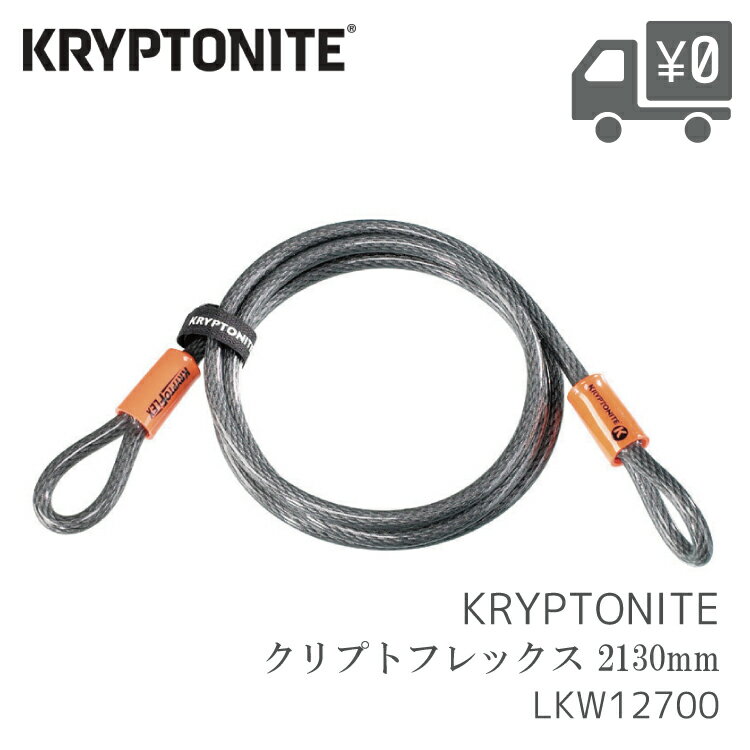 KRYPTONITE クリプトナイト KRY クリプトフレックス 2130mm ダブル ループ ストレート ケーブル φ10×2,130mm LKW12700