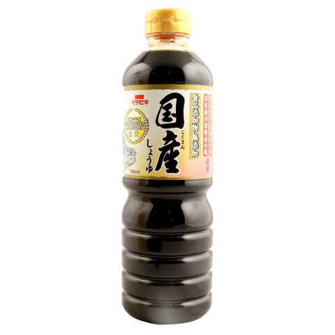 イチビキ　食品添加物無添加国産しょうゆ　750ml