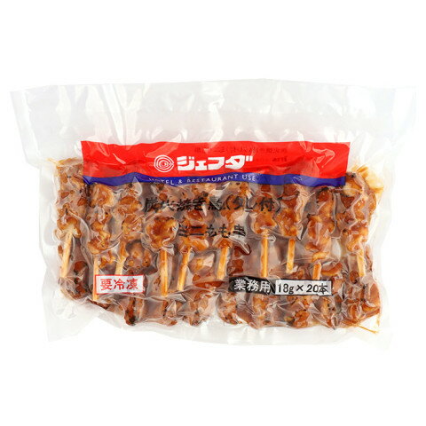 ジェフダ　炭火焼き鳥(タレ付)ミニもも串　18g×20本