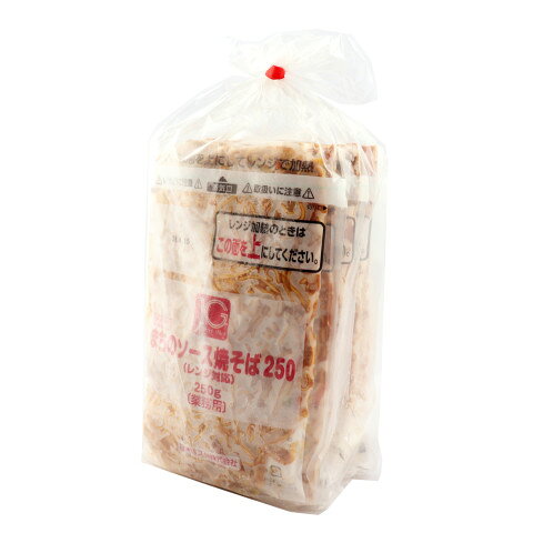 【冷凍】 スパイシーでコクのある甘みが味わえるソース焼きそばです。電子レンジで短時間調理することで、麺のもちもち食感、シャキシャキした野菜の食感、ソースの香りも良く、より美味しく提供できます。従来通りのボイル調理も可能です。 ※在庫以上の数量をご希望の場合は、お手数ですがご注文前に弊社までお電話にてご連絡頂きたくお願い申し上げます。 名称ジョイグルメ　まちのソース焼そば(レンジ)　250g×5商品番号x00621027006メーカージョイグルメ 山形県寒河江市幸町4番27号販売単位袋保存方法冷凍賞味期限パッケージに記載規格（内容量）250g×5食最終加工地日本(山形県)(主原産地は異なる場合がございます。)ケース入数4袋調理方法●電子レンジの場合 500W：4分10秒 600W：3分20秒 1400W：1分20秒 ●ボイルの場合 約9分原材料めん(小麦粉(国内製造)、食塩／加工デンプン、かんすい、クチナシ色素)、野菜(キャベツ、にんじん)、中濃ソース(小麦・大豆・鶏肉・豚肉・もも・りんご・ごまを含む)、植物油、豚肉、粉末状混合調味料、食塩／カラメル色素、調味料(アミノ酸等)、酸味料、増粘剤(タマリンドガム)、甘味料(カンゾウエキス)、いため油(なたね油、大豆油)アレルギー小麦、大豆、鶏肉、豚肉、もも、りんご、ごま添加物表示加工デンプン、かんすい、クチナシ色素、カラメル色素、調味料(アミノ酸等)、酸味料、増粘剤(タマリンドガム)、甘味料(カンゾウエキス)※ご注意【免責】アミカネットショップでは、最新の商品情報をサイト上に表示するよう努めておりますが、メーカーの都合等により、商品規格・仕様（容量、パッケージ、原材料、原産国等）が変更される場合がございます。このため、実際にお届けする商品とサイト上の表記が異なる場合がございますので、ご使用前には必ずお届けした商品の商品ラベルや注意書きをご確認ください。さらに詳細な商品情報が必要な場合は、メーカー等にお問い合わせください。画像はイメージとなります。実際にお届けする商品とパッケージ等が異なる場合がございますので、予めご了承ください。