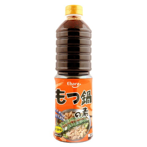 【常温】 魚介だしと鶏がらだしを合わせコク深くさらに、魚醤とにんにくの旨味を効かせた、あっさり醤油味のもつ鍋の素です。鍋メニュー以外にも、煮込みメニュー、炒め物メニューなど幅広くご使用いただけます。本品はお湯またはがらスープで5〜6倍に希釈し、ご使用ください。 ※在庫以上の数量をご希望の場合は、お手数ですがご注文前に弊社までお電話にてご連絡頂きたくお願い申し上げます。 名称【秋冬商材　1月31日まで】エバラ食品　もつ鍋の素 醤油味　1L商品番号x43673012004メーカーエバラ食品 神奈川県横浜市西区みなとみらい四丁目4番5号販売単位本保存方法常温賞味期限パッケージに記載規格（内容量）1L最終加工地日本(主原産地は異なる場合がございます。)ケース入数6本調理方法【材料例(3〜4人分)】 ・牛もつ…400g(ボイルもつの場合は200g)・キャベツ…1/2玉(約500g)・ニラ…2束・本品…150ml・お湯またはがらスープ600ml　 【調理例】 鍋に本品1に対し、お湯またはがらスープ4〜5を入れ、沸騰後もつを加えます。お好みに合わせて、希釈する割合を調整してください。 もつに火が通ったらキャベツを入れます。最後にニラを加え、ひと煮立ちしたら出来あがりです。 ※お好みで、めん類、ごはんを入れてもお楽しみいただけます。本品1本1L(約1,190)で約6鍋分(約24人分)のもつ鍋を作ることができます。※5倍希釈の場合販売期間季節商材の為、在庫が無くなり次第販売終了です。原材料醤油(国内製造)、発酵調味料、砂糖、アミノ酸液、食塩、鰹エキス、魚醤(魚介類)、チキンエキス、昆布エキス、にんにくエキス、唐辛子／調味料(アミノ酸等)、酸味料、増粘剤(キサンタンガム)、香辛料抽出物、(一部に小麦・大豆・鶏肉・魚醤(魚介類)を含む)アレルギー小麦、大豆、鶏肉、魚醤(魚介類)添加物表示調味料(アミノ酸等)、酸味料、増粘剤(キサンタンガム)、香辛料抽出物※ご注意【免責】アミカネットショップでは、最新の商品情報をサイト上に表示するよう努めておりますが、メーカーの都合等により、商品規格・仕様（容量、パッケージ、原材料、原産国等）が変更される場合がございます。このため、実際にお届けする商品とサイト上の表記が異なる場合がございますので、ご使用前には必ずお届けした商品の商品ラベルや注意書きをご確認ください。さらに詳細な商品情報が必要な場合は、メーカー等にお問い合わせください。画像はイメージとなります。実際にお届けする商品とパッケージ等が異なる場合がございますので、予めご了承ください。