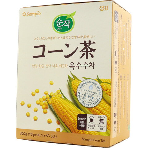 【常温】 コーンの香ばしさとほんのりとした甘みが美味しい韓国のお茶です。 水出し、お湯出しのどちらでも可能ですので、季節に合わせてお楽しみください。 ※在庫以上の数量をご希望の場合は、お手数ですがご注文前に弊社までお電話にてご連絡頂きたくお願い申し上げます。 名称ユウキ　コーン茶　10g×30商品番号x73294012011メーカーユウキ食品 東京都調布市富士見町 1-2-2販売単位箱保存方法常温賞味期限パッケージに記載規格（内容量）300g(10g×30パック)最終加工地韓国(主原産地は異なる場合がございます。)ケース入数6箱調理方法【お湯出し】 沸騰させた湯1Lに本品1パックを入れ20〜30分置き、ティーバッグを取り出す。 【水出し】 1Lの水に本品1パックを入れ冷蔵庫で1〜2時間置き、ティーバッグを取り出す。原材料とうもろこしアレルギー無し ※本品製造工場では、そばを含む製品を製造しています。添加物表示無し※ご注意【免責】アミカネットショップでは、最新の商品情報をサイト上に表示するよう努めておりますが、メーカーの都合等により、商品規格・仕様（容量、パッケージ、原材料、原産国等）が変更される場合がございます。このため、実際にお届けする商品とサイト上の表記が異なる場合がございますので、ご使用前には必ずお届けした商品の商品ラベルや注意書きをご確認ください。さらに詳細な商品情報が必要な場合は、メーカー等にお問い合わせください。画像はイメージとなります。実際にお届けする商品とパッケージ等が異なる場合がございますので、予めご了承ください。