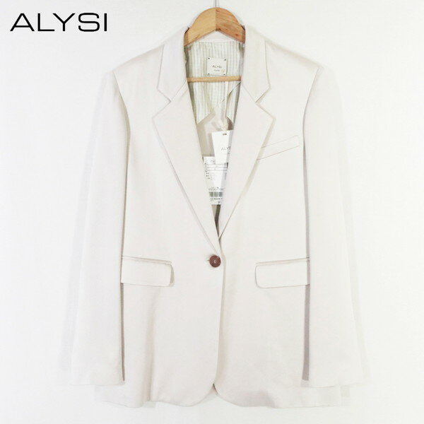 Other - 90%OFF 新品 アリジ ALYSI ジャケット 42 EJK340 Lサイズ ベージュ レディース テーラードジャケット シングルジャケット イタリア製
