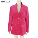 75%OFF 新品 マレーラ MARELLA ジャケット 42 EJK355 Lサイズ ピンク レディース テーラードジャケット ベルベット シングル|詳細画像