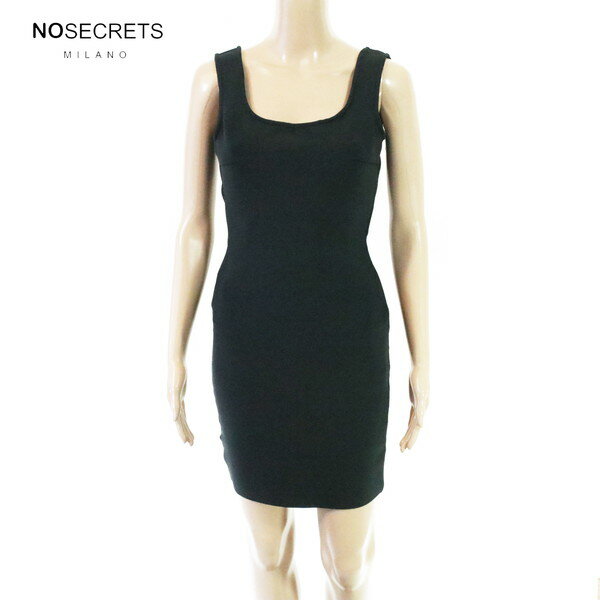 Rakuten - 80%OFF 新品 ノーシークレッツ NO SECRETS ワンピース 40 EOP1885 Sサイズ ブラック レディース ノースリーブワンピース タイト ストレッチ