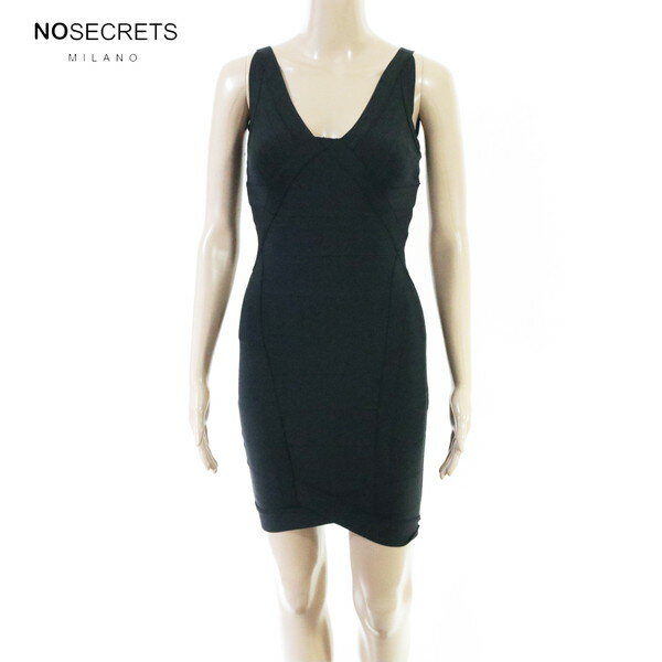 Rakuten - 80%OFF 新品 ノーシークレッツ NO SECRETS ワンピース 40 EOP1887 Sサイズ ブラック レディース ノースリーブワンピース タイト ストレッチ