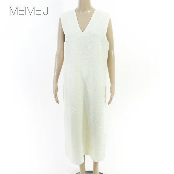 Rakuten - 80%OFF 新品 メイメイジェイ MEIMEI J ワンピース 40 EOP1833 Mサイズ オフホワイト レディース ロングワンピース ノースリーブ
