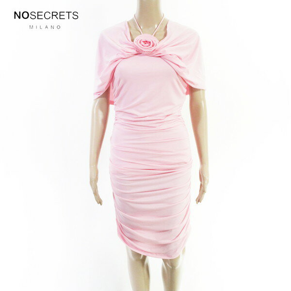 Rakuten - 80%OFF 新品 ノーシークレッツ NO SECRETS ワンピース 42 EOP1923 S Mサイズ ピンク レディース ワンピースドレス ドレープ