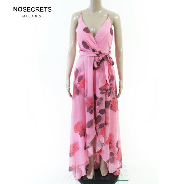 Rakuten - 80%OFF 新品 ノーシークレッツ NO SECRETS ワンピース 42 EOP1932 Mサイズ ピンク レディース ロング丈ドレス ノースリーブ フラワー柄