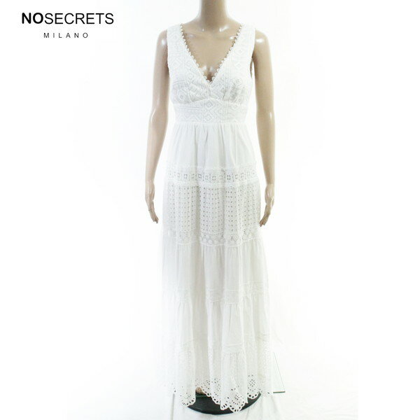 Rakuten - 80%OFF 新品 ノーシークレッツ NO SECRETS ワンピース 40 EOP1941 Sサイズ ホワイト レディース ロングワンピース ノースリーブ レース