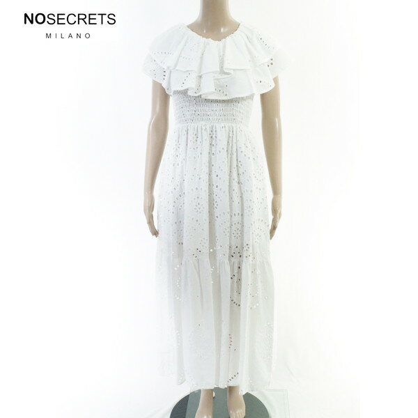 Rakuten - 80%OFF 新品 ノーシークレッツ NO SECRETS ワンピース 38 EOP1945 XSサイズ ホワイト レディース ロングワンピース レース コットン