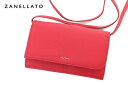 80%OFF 新品 ザネラート ZANELLATO バッグ EOT546 レッド レディース ショルダーウォレット クラッチ CONTINENTAL レザーイタ...