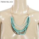 80%OFF 新品 ペニーブラック PENNYBLACK ネックレス EOT1055 ブルー レディース アクセサリー ロングネックレス アルファベットチャーム付き(4)