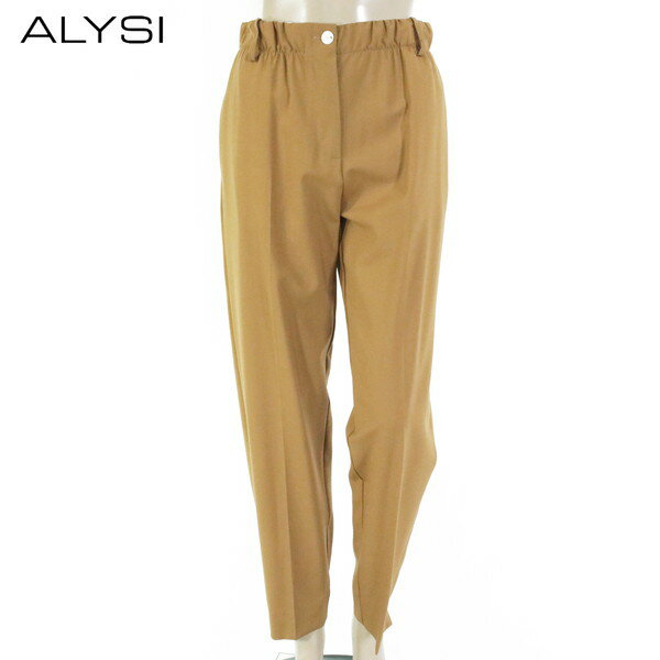Rakuten - 85%OFF 新品 アリジ ALYSI パンツ 42 EPT1072 Lサイズ キャメル レディース ウエストゴムギャザーパンツ テーパードパンツ イタリア製