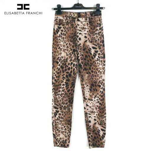 85%OFF 新品 エリザベッタフランキ ELISABETTA FRANCHI パンツ 26 EPT848 Sサイズ レオパード柄 レディース 柄物パンツ スキニー アニマル コットン イタリア製 85%OFF 新品 エリザベッタフランキ ELISABETTA FRANCHI パンツ 26 EPT848 Sサイズ レオパード柄 レディース 柄物パンツ スキニー アニマル コットン イタリア製