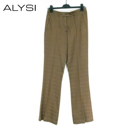 85%OFF 新品 アリジ ALYSI パンツ 42 EPT941 Lサイズ ブラウン レディース ボックスチェック柄パンツ ウール ボトムス イタリア製 85%OFF 新品 アリジ ALYSI パンツ 42 EPT941 Lサイズ ブラウン レディース ボックスチェック柄パンツ ウール ボトムス イタリア製
