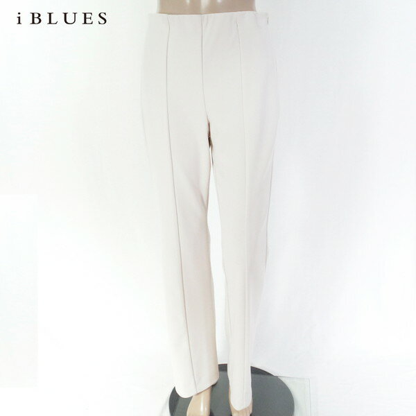 75%OFF 新品 イブルース i BLUES パンツ 42 EPT1037 M Lサイズ オフホワイト レディース センターライン入りパンツ ボトムス キレイめパンツ