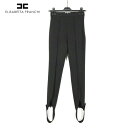 90%OFF 新品 エリザベッタフランキ ELISABETTA FRANCHI パンツ 40 EPT793 Sサイズ ブラック レディース ストレッチパンツ スキニーパンツ イタリア製
