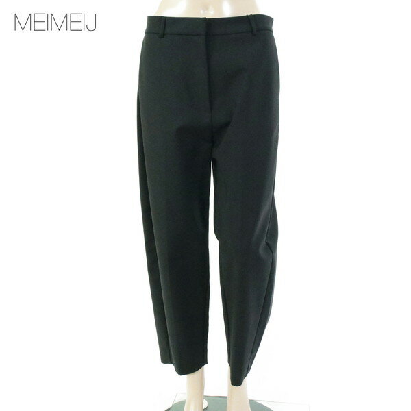 Rakuten - 80%OFF 新品 メイメイジェイ MEIMEI J パンツ 40 EPT1105 Mサイズ ブラック レディース コットンパンツ セミワイド ストレッチ イタリア製