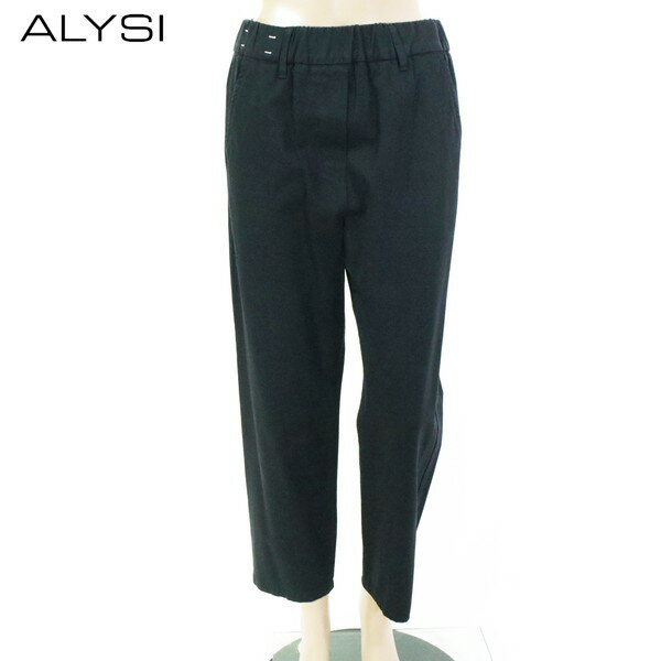 Rakuten - 85%OFF 新品 アリジ ALYSI パンツ 28 EPT1128 M Lサイズ ブラック レディース コットンパンツ カジュアルパンツ ウエストゴム イタリア製