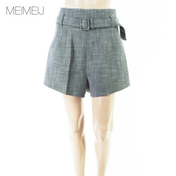 Rakuten - 80%OFF 新品 メイメイジェイ MEIMEI J パンツ 40 EPT1174 Mサイズ グレー レディース ショートパンツ キュロットパンツ チェック柄 イタリア製