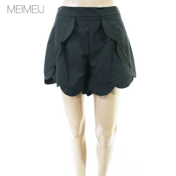 Rakuten - 80%OFF 新品 メイメイジェイ MEIMEI J パンツ 40 EPT1205 Mサイズ ブラック レディース ショートパンツ キュロットパンツ コットン イタリア製