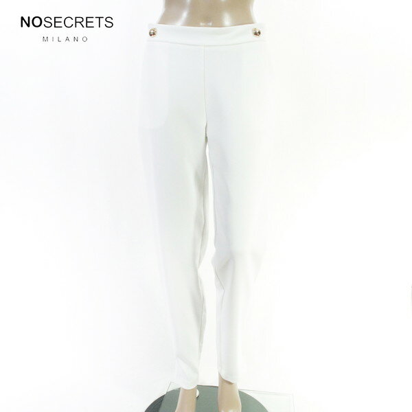 Rakuten - 85%OFF 訳あり 新品 ノーシークレッツ NO SECRETS パンツ 42 EPT1210 Mサイズ ホワイト レディース ホワイトパンツ ストレッチ スリット