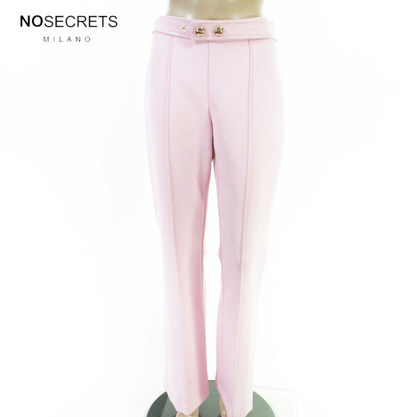 Rakuten - 『スーパーSALE割引対象』80%OFF 新品 ノーシークレッツ NO SECRETS パンツ 42 EPT1211 Mサイズ ピンク レディース ベルト付きパンツ ストレッチ センターライン