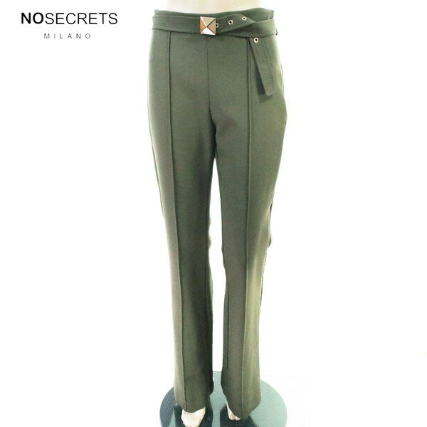 Rakuten - 80%OFF 新品 ノーシークレッツ NO SECRETS パンツ 42 EPT1214 Mサイズ カーキ レディース ベルト付きパンツ センターライン