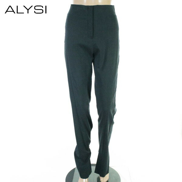 Rakuten - 90%OFF 新品 アリジ ALYSI パンツ 40 EPT971 Mサイズ ダークブルー レディース リネンパンツ ストレッチ 裾スリット イタリア製