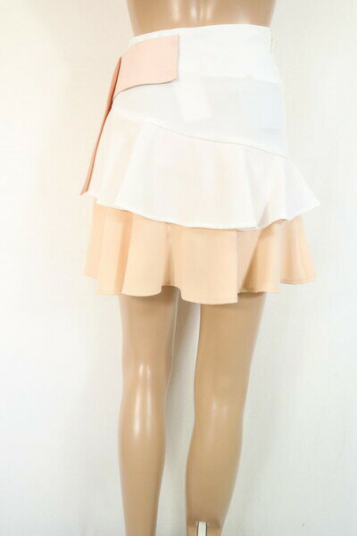 エーエムアイクローズ楽天市場店の90%OFF 訳あり 新品 エリザベッタフランキ ELISABETTA FRANCHI スカート 40 ESK334 Sサイズ ホワイト レディース フレアスカート アウトレット｜アングル2